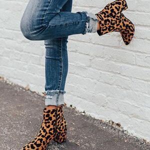 Beast Fashion leopard print boots!